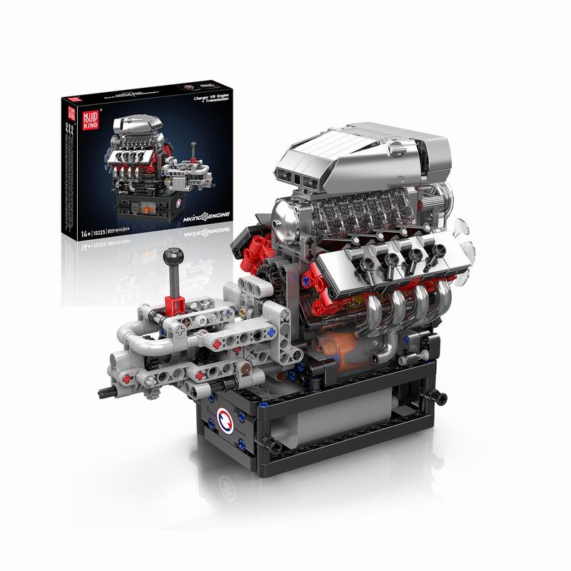Model Kit V8 Engine - 10225 Yüksek Torklu Araç V8 Motorlu