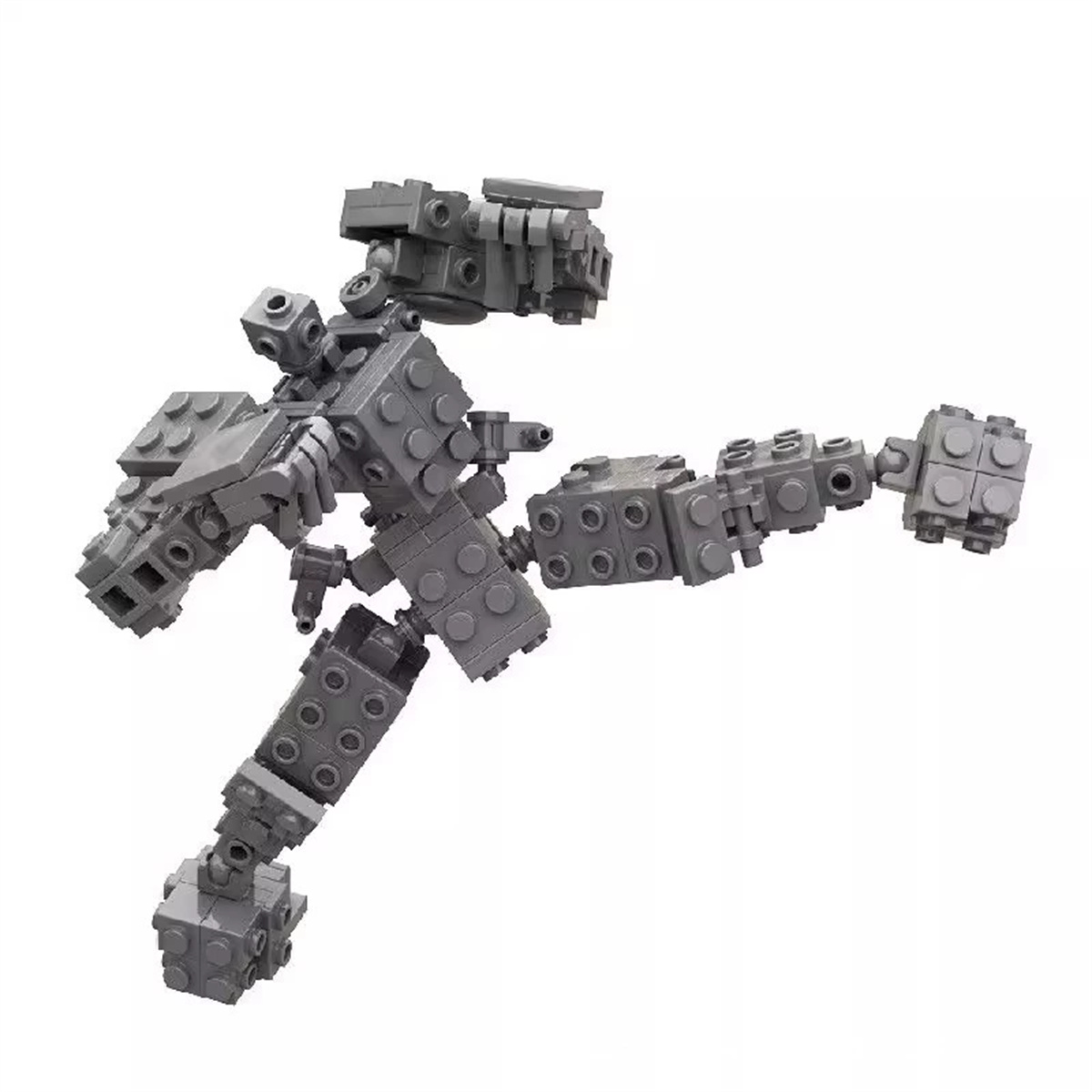 Model Kit Robocop - Puzzle Tak Çalıştır Kukla İskelet Mecha