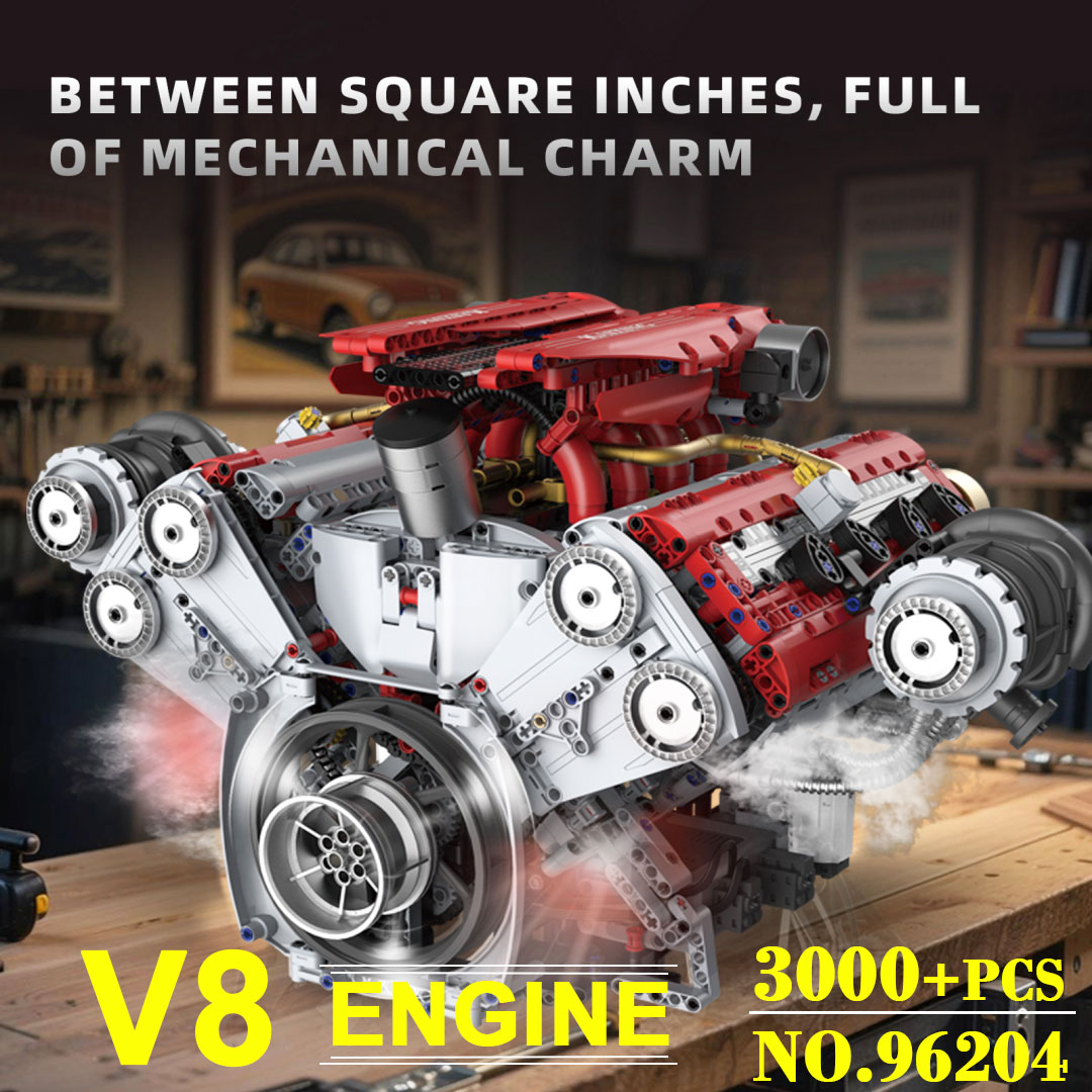 Motorlu V8 Motor 3201 Parça Ya - Model Kit V8 Engine incelemesi ve fiyatı