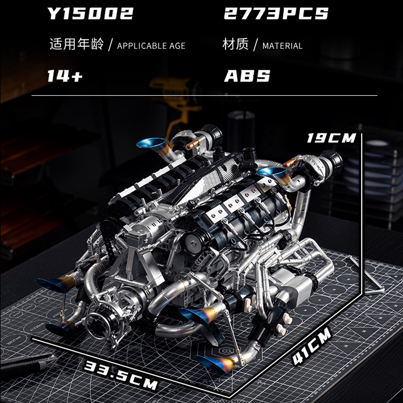 MOC Supercar V8 Motor Yapım Bl - Model Kit V8 Engine incelemesi ve fiyatı