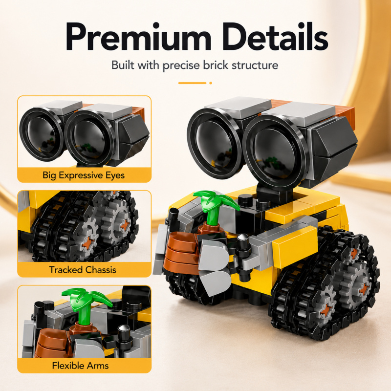 Mini Robot Yapı Blokları Seti, - Model Kit Robot incelemesi ve fiyatı