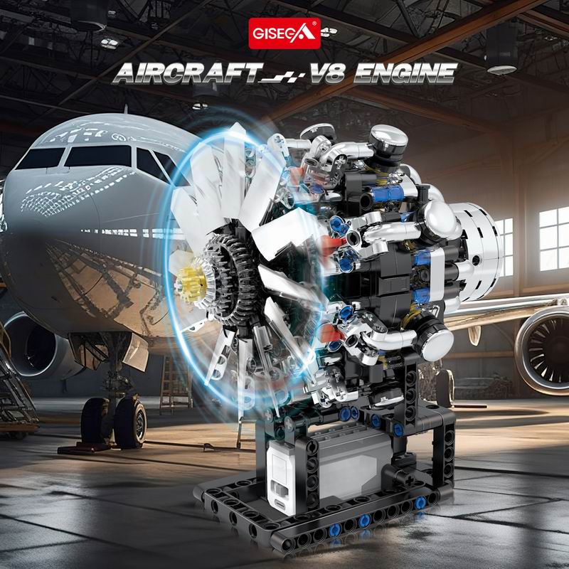 G8910 Havacılık V8 Motoru 558  - Model Kit V8 Engine incelemesi ve fiyatı