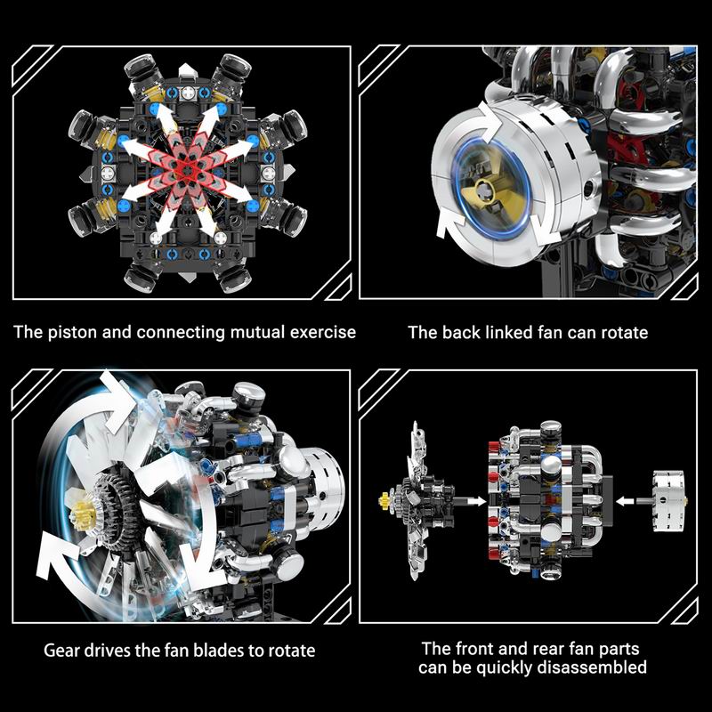 G8910 Havacılık V8 Motoru 558  - Model Kit V8 Engine incelemesi ve fiyatı
