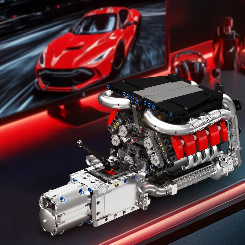 Mould King 10203 1169 Parça Sü - Model Kit V8 Engine incelemesi ve fiyatı
