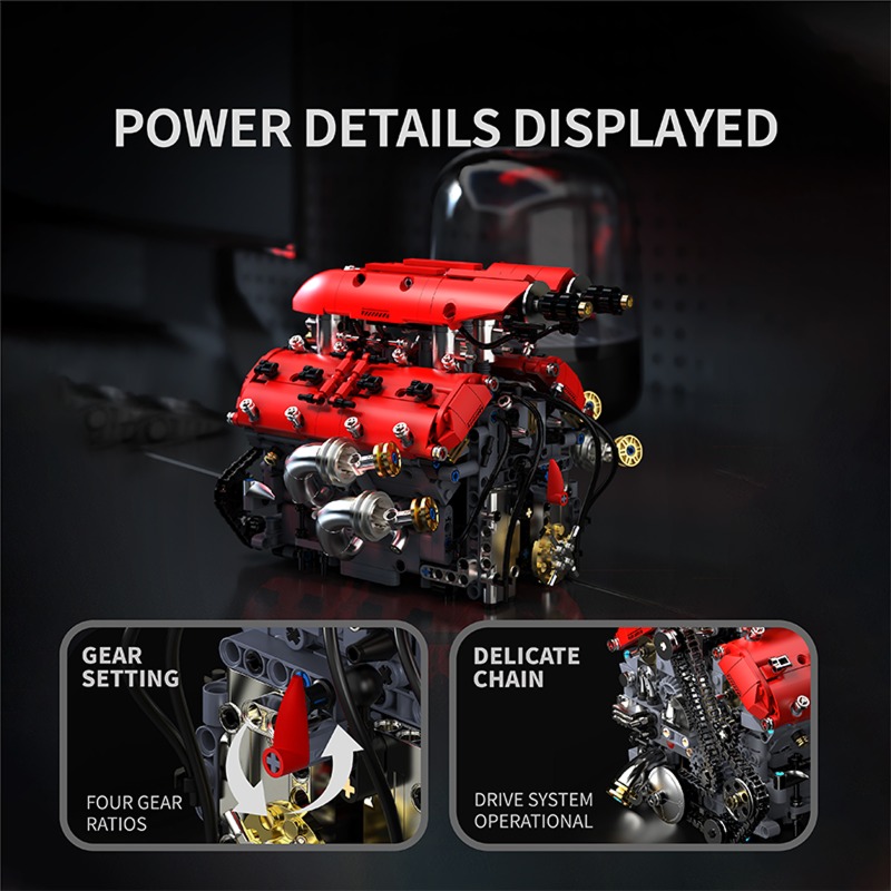 T5011 V8 Turbo Motor Modeli El - Model Kit V8 Engine incelemesi ve fiyatı