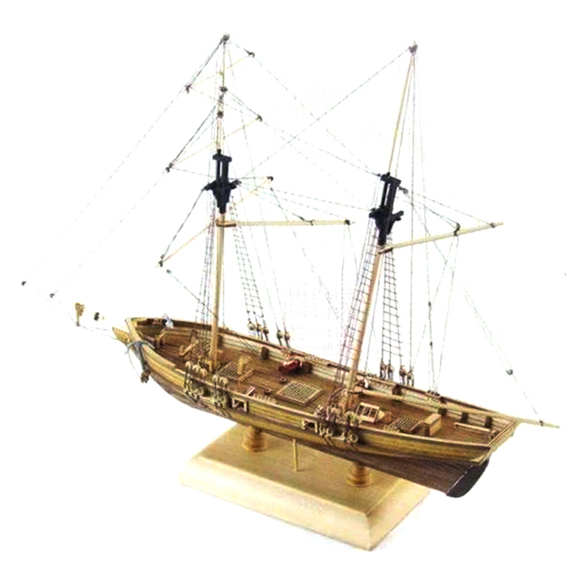 1:70 yeni liman ahşap yelkenli - Model Kit Yacht incelemesi ve fiyatı