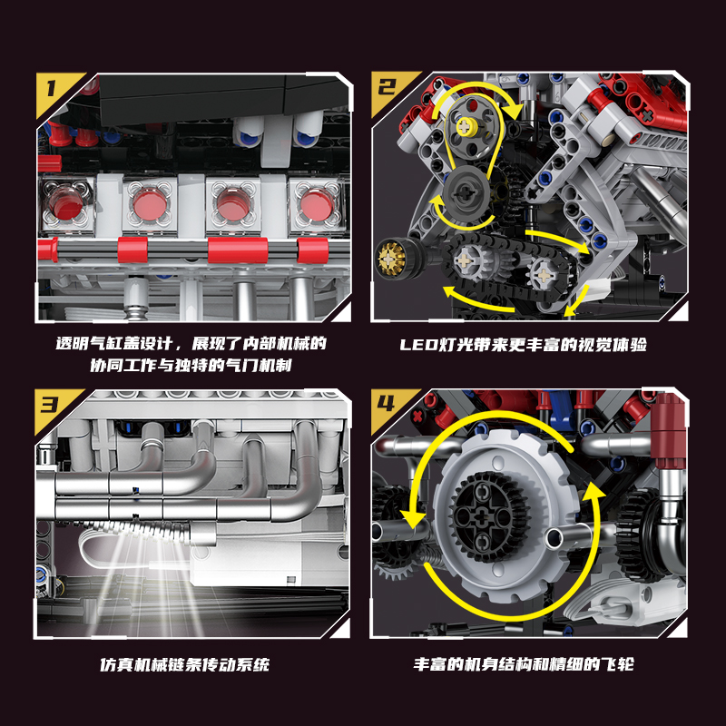 K96207 F40LM Model 700 Parça Y - Model Kit V8 Engine incelemesi ve fiyatı